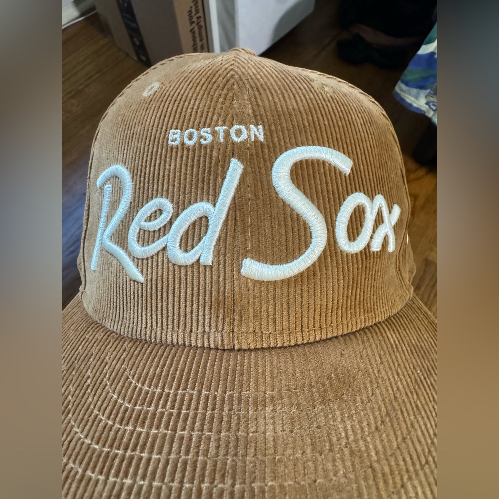 Vintage Corduroy Boston Red Sox Hat